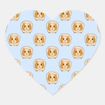 Guinea Pigs on Blue. Sticker