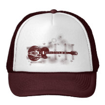 Guitar Graphic Red Hat