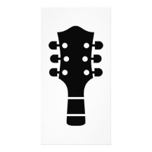 Guitar head photo card