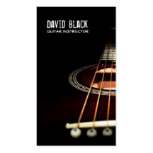 Guitar Instructor Music Business Card