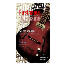 Guitar Magazine Style w/ Logo Business Card