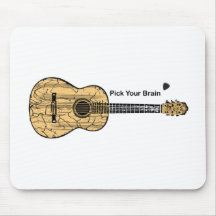 Guitar: Pick Your Brain Mouse Pads