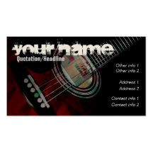GUITAR "Redtrax" Business card