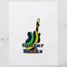 guitar rocks muted colors flyers