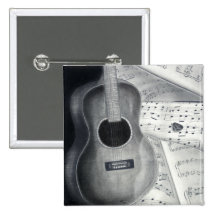 Guitar & Sheet Music Button