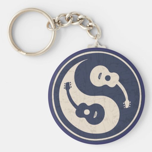 Guitar Yang -blue Keychains