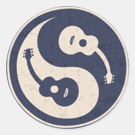 Guitar Yang -blue Stickers