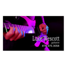 Guitarist Musician for Music Business Card