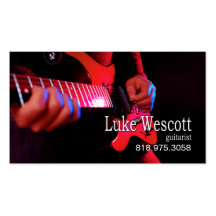 Guitarist Musician for Music Business Card