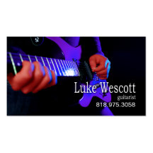 Guitarist Musician for Music Business Card