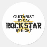 Guitarist Rock Star by Night Stickers