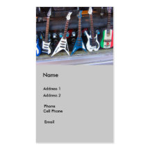 Guitars Business Cards