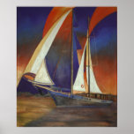 Gulet Under Sail Print