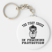 Gun, The 1st Choice In Feminine Protection Key Chains