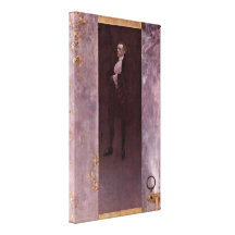 Gustav Klimt - Actor Josef Lewinsky as Carlos Canvas Print