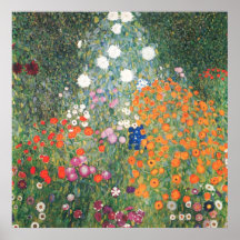 Gustav Klimt  Blumengarten Poster