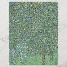 Gustav Klimt - Rosebushes under the Trees Flyer Design