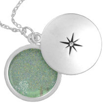 Gustav Klimt - Rosebushes under the Trees Locket