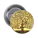 Gustav Klimt Tree of Life Button
