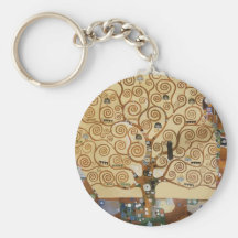 Gustav Klimt Tree Of Life Key Chain