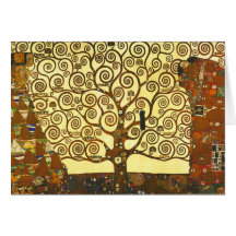 Gustav Klimt Tree of Life Note Card