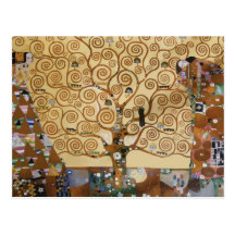 Gustav Klimt Tree Of Life Post Card