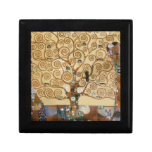 Gustav Klimt Tree Of Life Trinket Boxes