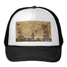 Gustav Klimt Tree Of Life Trucker Hats