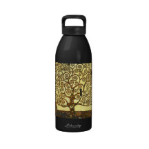 Gustav Klimt Tree of Life Water Bottle