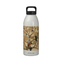 Gustav Klimt Tree Of Life Water Bottles