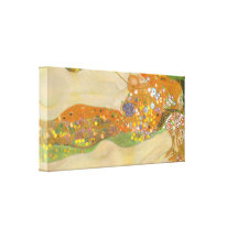 Gustav Klimt - Water snakes (friends) II Canvas Print