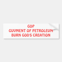 GUVMENT OF PETRO BUMPER STICKERS