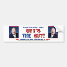 Guy not Mitt in 2012 Bumper Stickers
