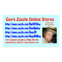 Guy's Zazzle Business Card