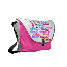 gym or sports motivational kit bag -pink messenger bags