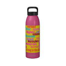 gym or sports motivational water bottle