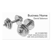 Gym Personal Fitness Trainer  Business Cards