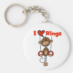 Gymnast Loves Rings Tshirts and Gifts Keychains