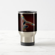 Gymnast on a Rainbow Beam Mugs