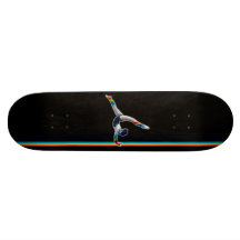 Gymnast on a Rainbow Beam Skate Deck