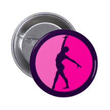GYMNAST PINBACK BUTTONS