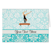 Gymnastics Balance Beam Card