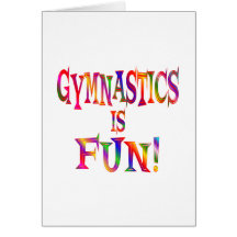 Gymnastics is Fun Greeting Cards