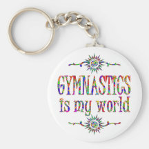 Gymnastics is My World Key Chains