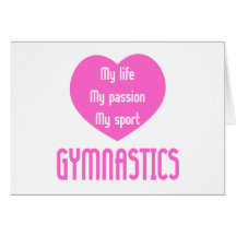 Gymnastics Life Passion Sport Greeting Card