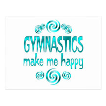 Gymnastics Make Me Happy Post Card