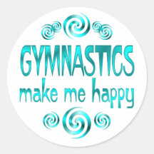 Gymnastics Make Me Happy Sticker