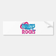 Gymnastics Rocks Gifts Bumper Stickers