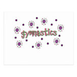 Gymnastics solar dots postcards