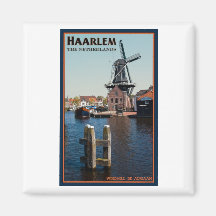 Haarlem - Adriaan Windmill Magnet